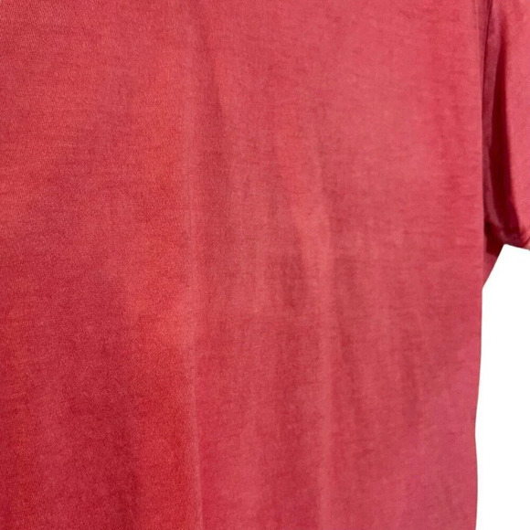 Guess Women’s Light Pink V Neck T Shirt Plus Size XXL Basic Plain Short Sleeves - Picture 6 of 6